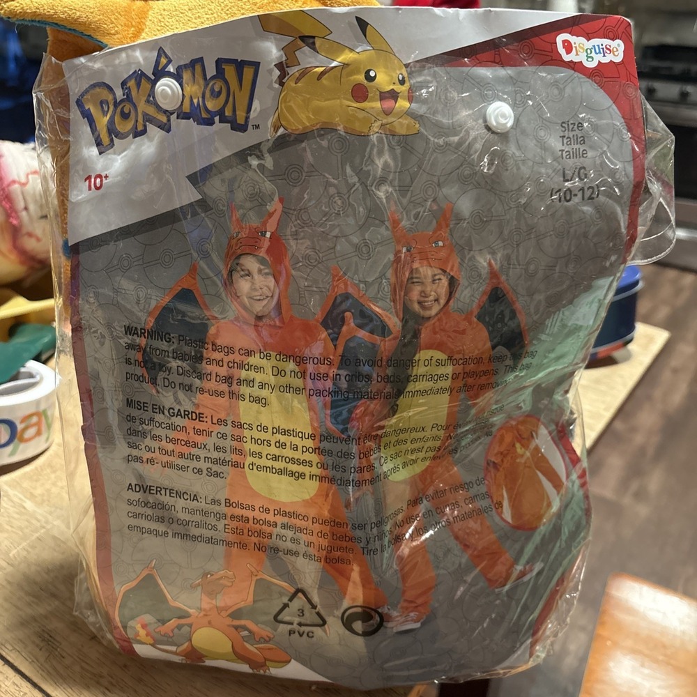 Pokemon Charizard Child Large L 10-12 Disguise Halloween Costume Cosplay